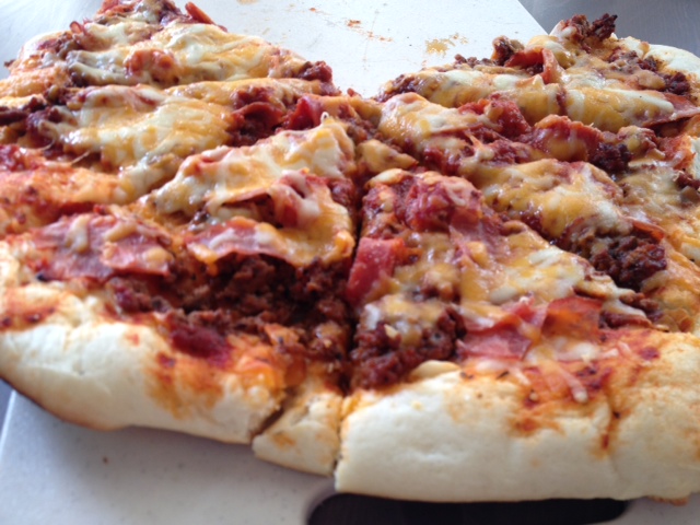 Just Like Take-Out At Home – Meat Sauce Pizza