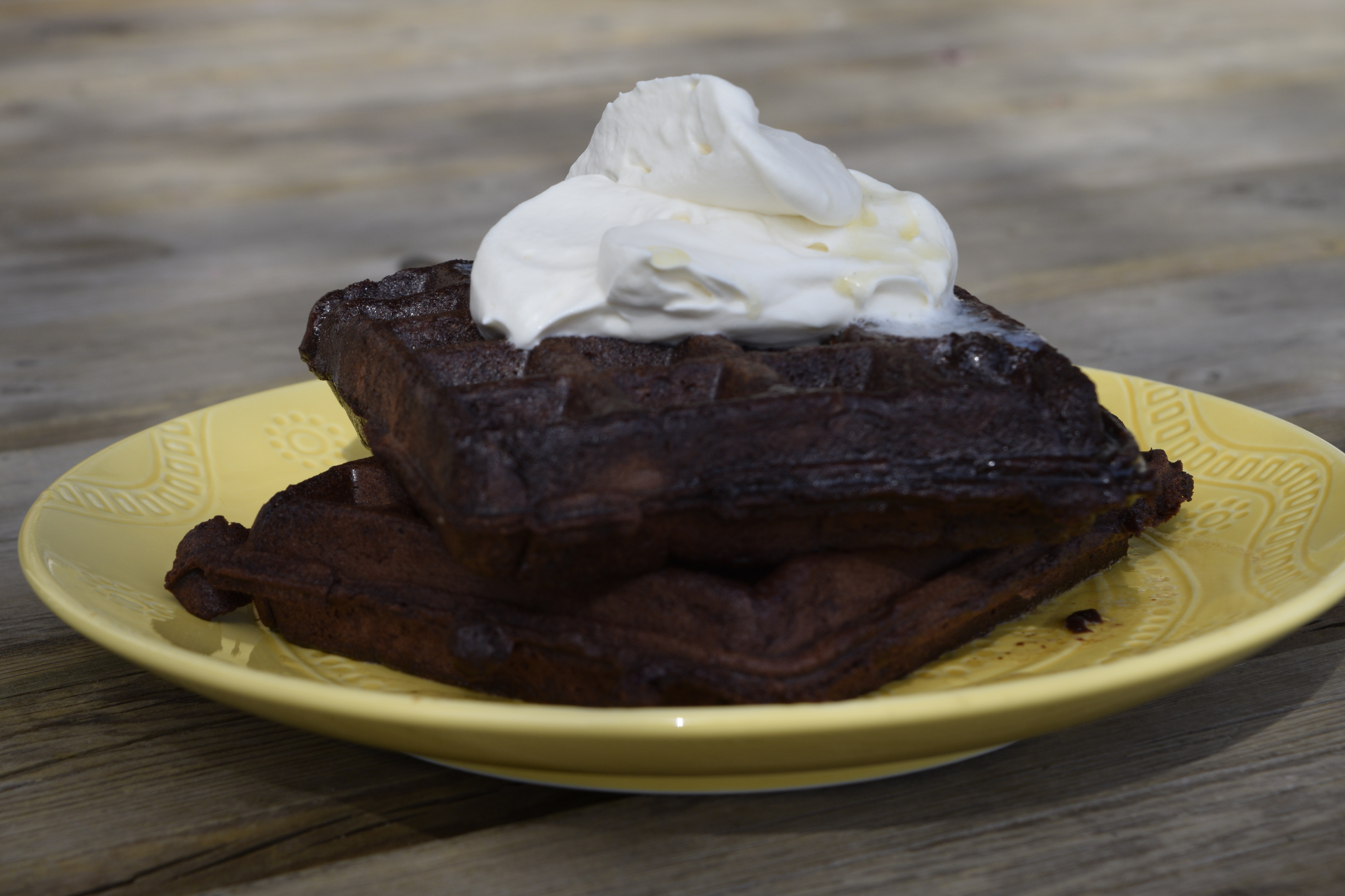Dark Chocolate Waffles