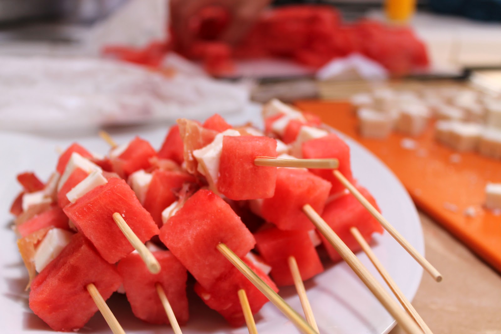 Feta Watermelon Skewers